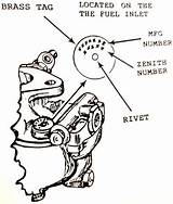 Zenith Carb Carburetor Identification Tag sketch template