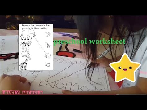 preschool worksheets  printables youtube