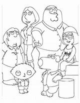 Guy Family Coloring Pages Stewie Color Comments Print sketch template