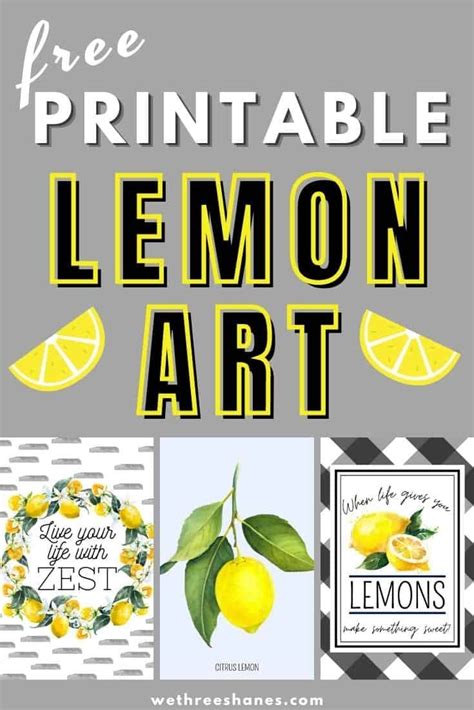 lemon printables today im sharing  set    lemon