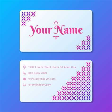feminine business card corporate design  vector art  vecteezy