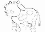 Mucca Coloring sketch template