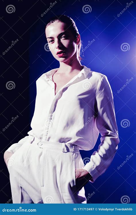 Elegant Confident Woman Fashion Photo Of Beautiful Lady Woman Stock