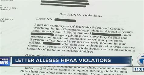 letter alleges hipaa violations  medical group