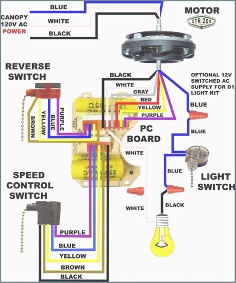 hunter fan motor wiring diagram