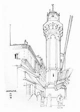 Minaret Michel sketch template