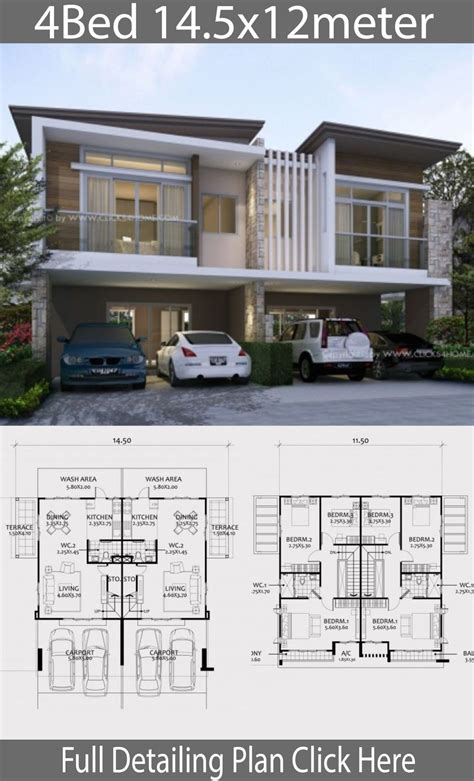 twin house design plan xm   bedrooms home design  plansearch twin house