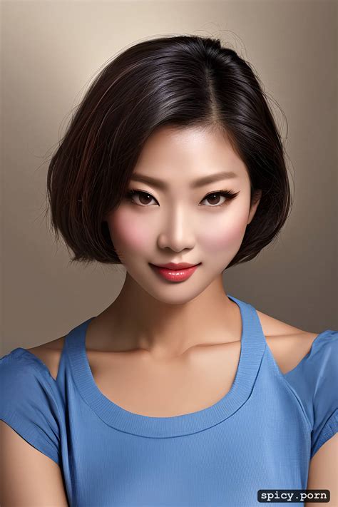 Image Of Korean Milf Cute Face Short Hair Goddess Brunette Hair