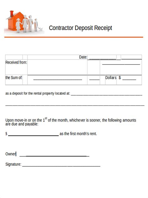 exclusive construction  payment receipt template pretty receipt