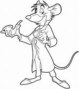 Mouse Detective Basil Great Drawing Draw Step Disney Easy Dessin Drawings Détective Privé Tutorial Dessins Coloriage Coloring Pages Mice Enfant sketch template