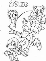 Sonic Coloring Pages Friends Hedgehog Printable Print Books Color Children Lovely Cartoon Bringing sketch template