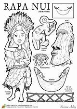 Coloring Moai Easter Island Pages Le Sheet Coloriage Ile Paques Template Kids Sur Colorier La sketch template