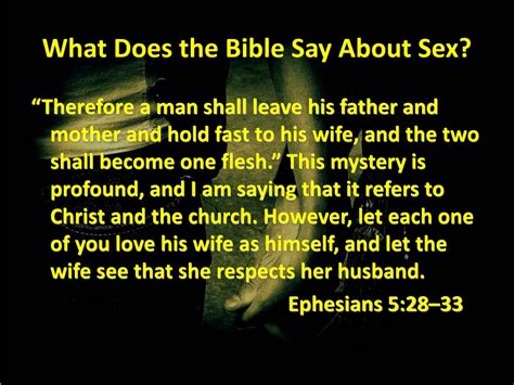 ppt what does the bible say about sex powerpoint presentation free