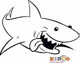 Sharks Coloring Kidocoloringpages sketch template
