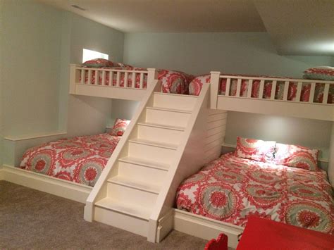 custom  bunk beds queen beds  top  bottom outlets  lights