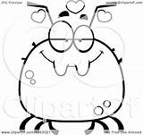 Tick Infatuated Chubby Clipart Cartoon Coloring Outlined Vector Thoman Cory Afl Sydney Royalty Search sketch template