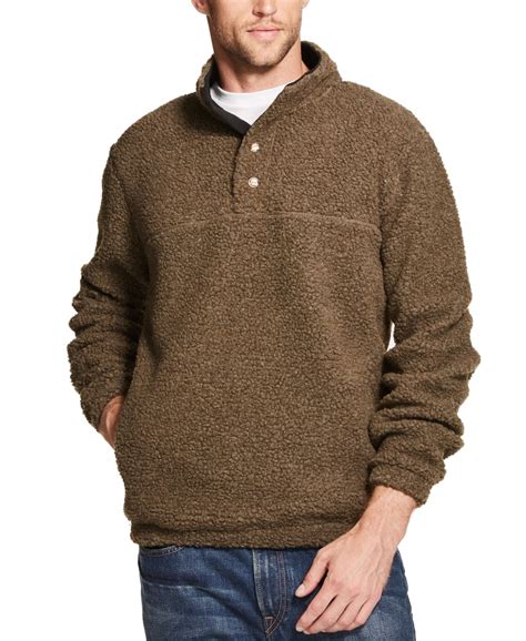 weatherproof mens sweater small sherpa henley pullover  walmartcom walmartcom