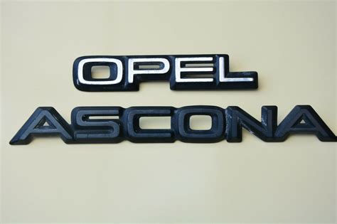 original opel ascona emblem logo nameplate plastic rear badge oem