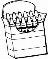 Clipart Box Crayon Crayons Cliparts Library sketch template