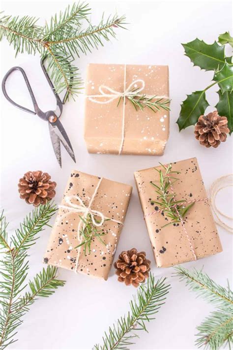 diy  wrap gifts  craft paper ohoh deco