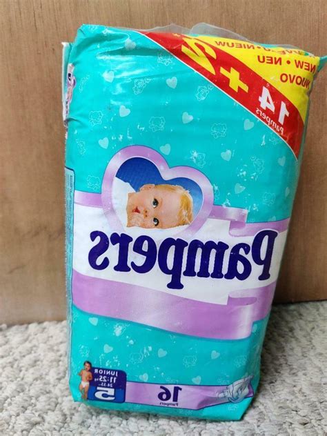 vintage plastic pampers disposable diapers euro