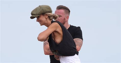 jamie o hara frolics on the beach with lady victoria