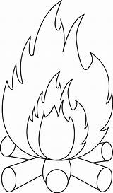 Feu Flamme Coloriages Flammes Tipirate sketch template