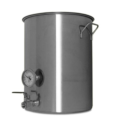 gallon stainless steel welded brew kettle  boiling beer goldsteam