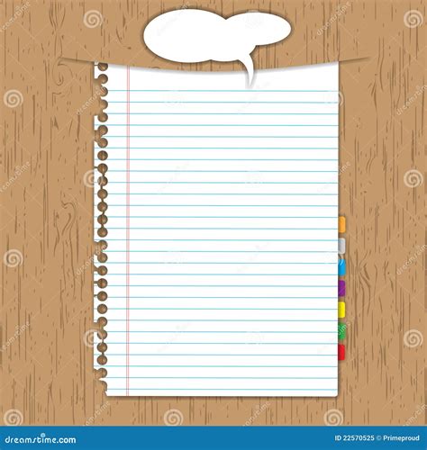 blank paper sheet stock vector illustration  list
