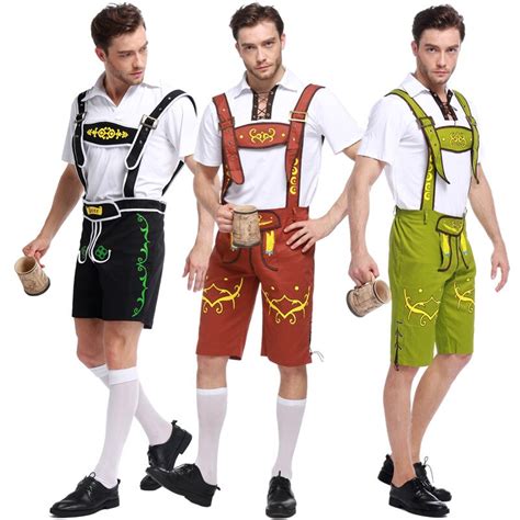 3 type german beer man and women costume adult lederhosen bavarian