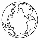 Coloring Globe Wecoloringpage Earth sketch template