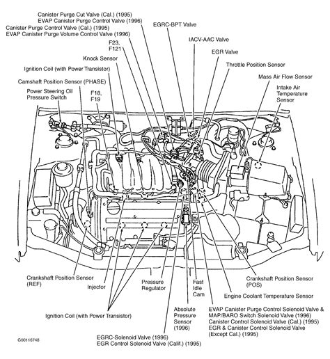 qa nissan maxima engine diagrams  sensor egr valve locations