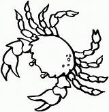 Printable Crab Coloring Pages Sea Creature sketch template