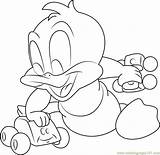 Duck Daffy Coloring Baby Playing Cars Pages Looney Tunes Coloringpages101 Color Printable sketch template