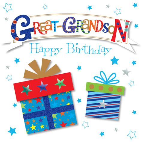 great grandson happy birthday greeting card cards love