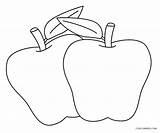 Apfel Manzanas Ausmalbild Kostenlos Dibujos Cool2bkids Manzana Ausdrucken sketch template