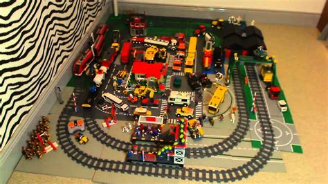 lego city passenger and cargo train sets youtube