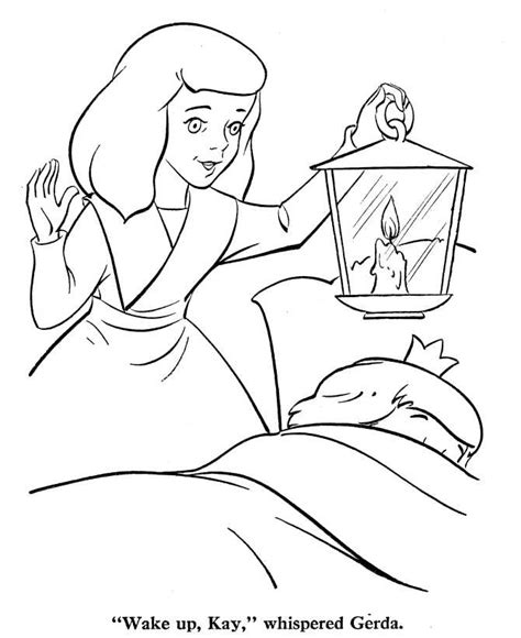 snow queen coloring picture  fairy tale