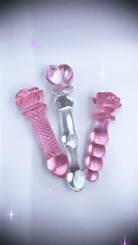 galaxy glass rose crystal glass massage wand glass dildo pink etsy
