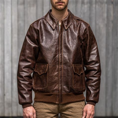 eastman leather   slender horsehide leather jacket seal brown statement  denim store