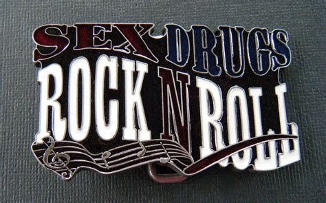 Sex Drugs Rock N Roll Belt Buckle