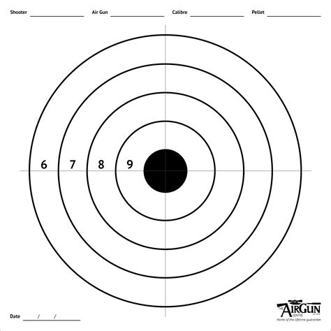 Free Printable Air Rifle Targets A4 17cm And 14cm The Airgun Centre