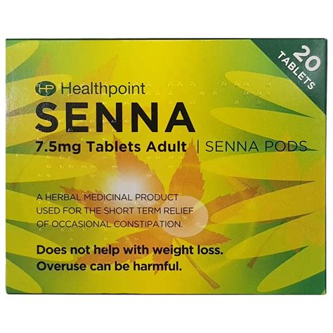 Healthpoint 20pk Senna Tablets Digestive Health Bandm Stores