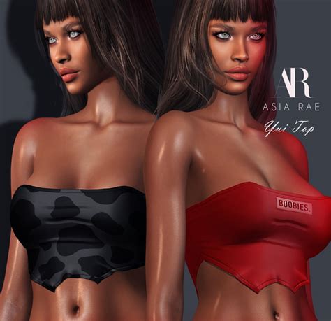second life marketplace {asia rae} yui top {demo}