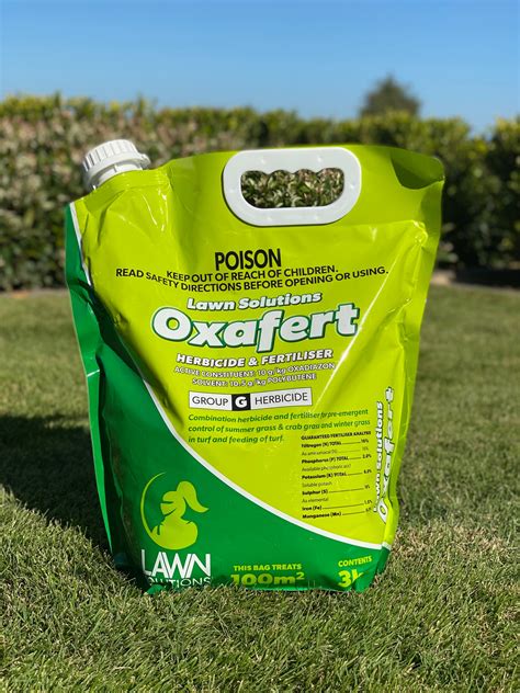 oxafert pre emergent herbicide fertiliser kg green life turf