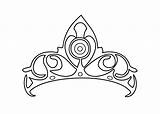 Crown Princess Coloring Pages Tiara Drawing Queen Girls Printable Colouring Easy Draw Crowns Cartoon Couronne Disney Color Princes Drawings Coloriage sketch template