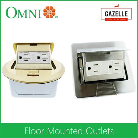 omni floor mounted outlet roundsquare goldsilver wfm  wfm  wfm