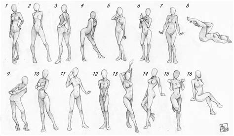 Pose References Female Drawing References And
