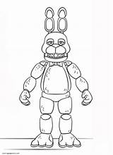 Fnaf Bonnie Freddy sketch template