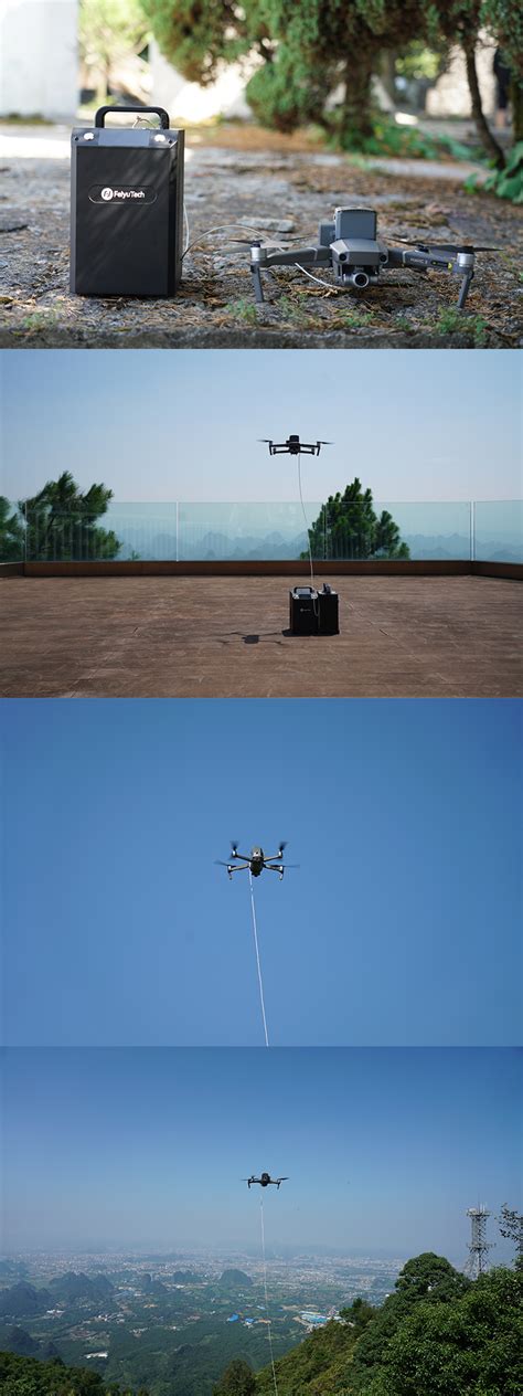 fyxl ms power supply system  tethered drone dji mavic  meter altitude  usd
